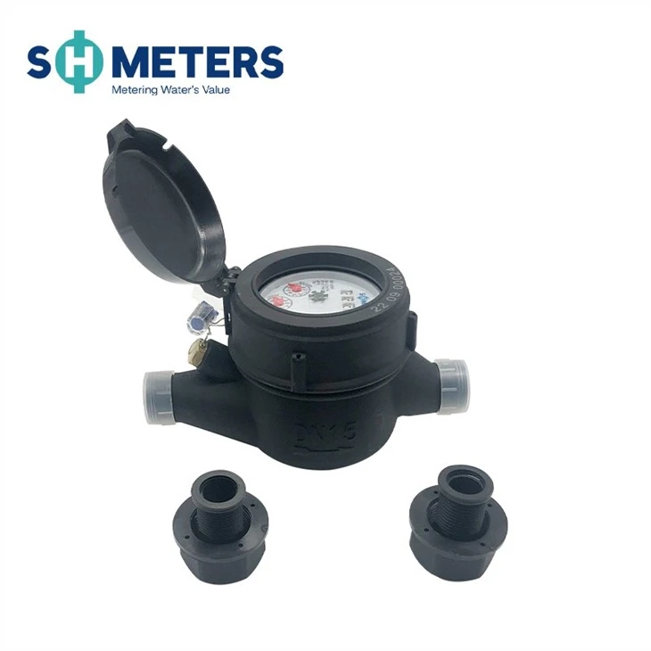 1/2inch~2inch Dry Dial Water Meter Plastic Body Cold Water Meter